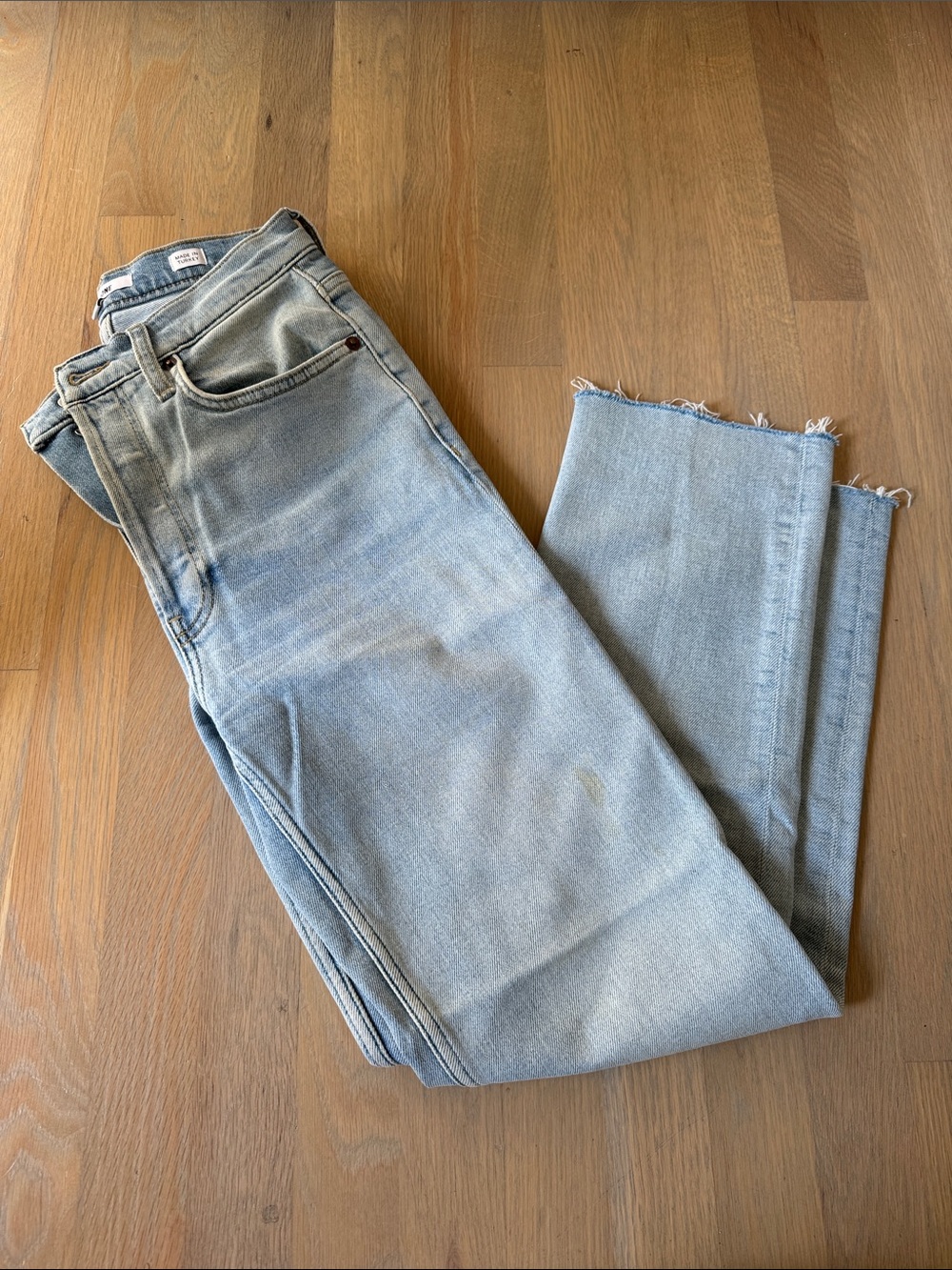 Women’s Re/Done Light Blue Straight-Leg Jeans